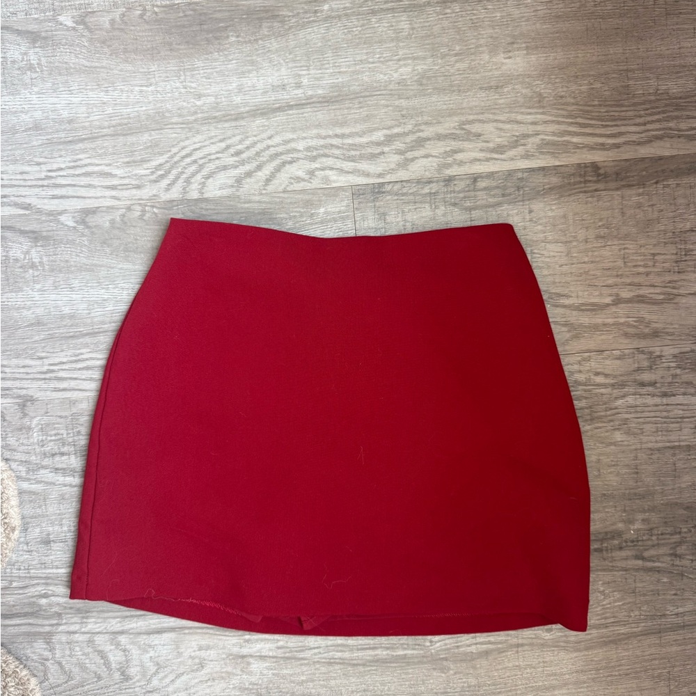 Abercrombie & Fitch Red Mini Skirt